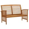 Garden Bench Natural Wood Solid Acacia Wood Medium Durable