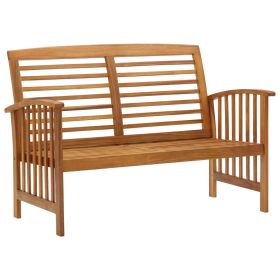 Garden Bench Natural Wood Solid Acacia Wood Medium Durable