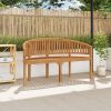 Banana Bench 59.4" Solid Teak Wood