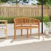 Garden Bench Natural Teak Strong Teak Wood 47.2 In Long Durable