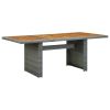 Garden Table Light grey and brown