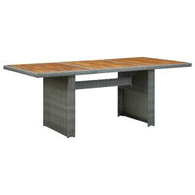 Garden Table Light grey and brown