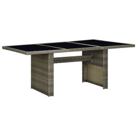 Garden Table Brown and Black