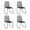 Dining Chair Set of 4 Black