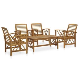 Garden Lounge Set Natural wood Solid acacia wood Medium Durable