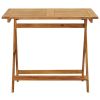 Garden Table Natural Solid Acacia wood Medium Foldable