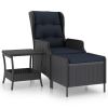 Garden Lounge Set Dark Grey