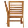 Sectional Corner Sofa with Cream Cushion Solid Acacia Wood