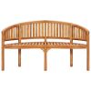 Banana Bench 59.4" Solid Teak Wood