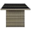 Garden Table Brown and Black