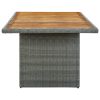 Garden Table Light grey and brown