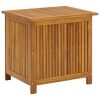 Garden Storage Box 23.6"x19.7"x22.8" Solid Wood Acacia