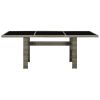 Garden Table Brown and Black