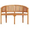Garden Bench Natural Teak Strong Teak Wood 47.2 In Long Durable