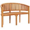 Garden Bench Natural Teak Strong Teak Wood 47.2 In Long Durable