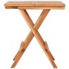 3 Piece Folding Bistro Set Solid Teak Wood