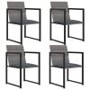 Outdoor Dining Set Grey, Black, Anthracite