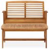 2 Piece Patio Lounge Set Solid Acacia Wood